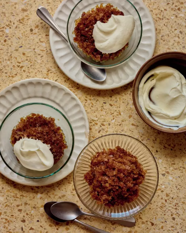 Spiced Coffee Granita with Whipped Cream: Benjamina Ebuehi's Iced Dessert Recipe for Summer