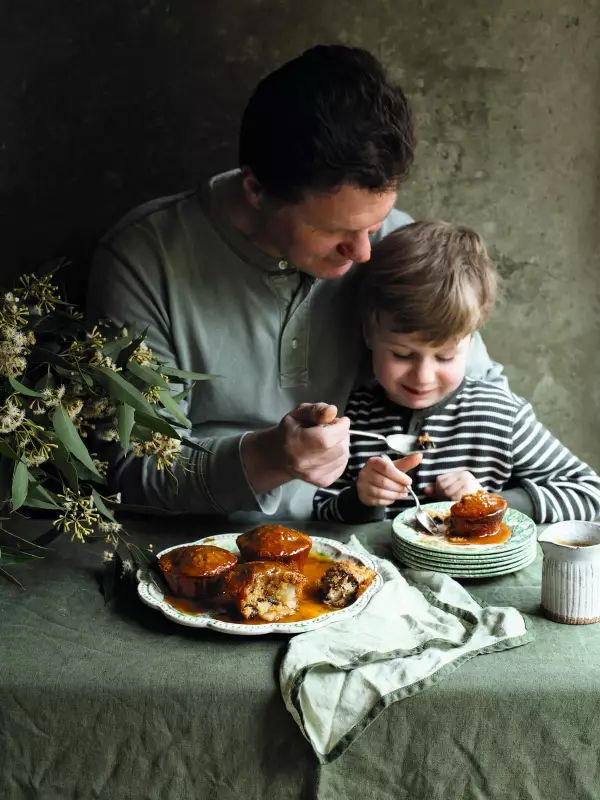 Sticky Prune, Pear, and Ginger Cakes with Ginger Caramel: A Decadent Autumn Treat