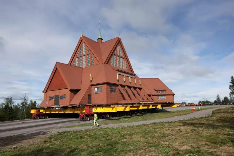 Sweden's Historic Kiruna Church Makes Epic Move to Escape Mining Disaster