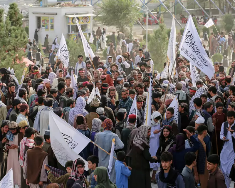 Taliban Marks Anniversary with Flower Showers in Kabul – A Stark Contrast to Past Atrocities
