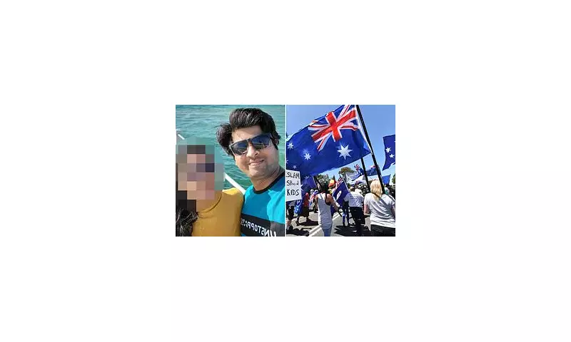 Tensions Flare in Australia: Indian Community Confronts Anti-Immigration Protesters in Melbourne