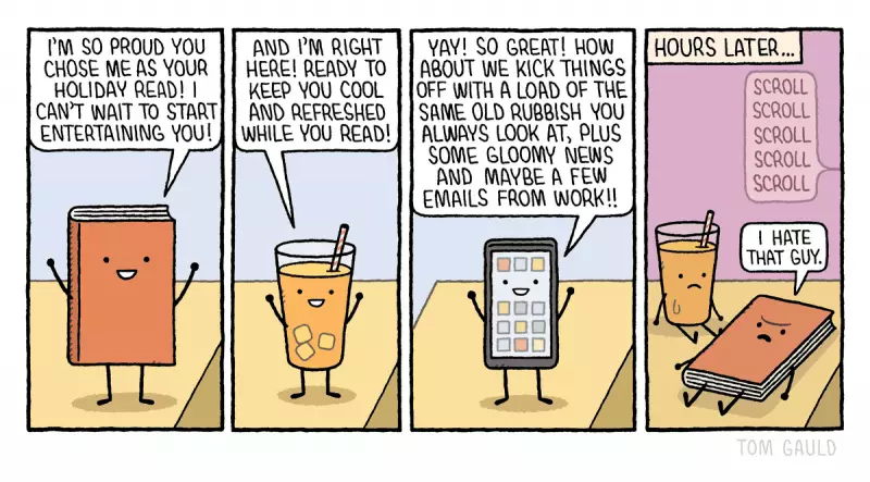 Tom Gauld's Hilarious Take on Holiday Hopes and Dreams – A Cartoonist's Delight