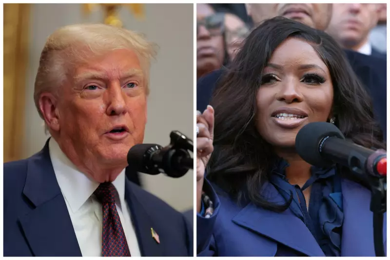 Trump Slams CNBC Host in Fiery Exchange Over Jasmine Crockett Comments