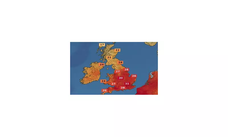UK Braces for Scorching 30°C Heatwave: Maps Reveal Hottest Spots
