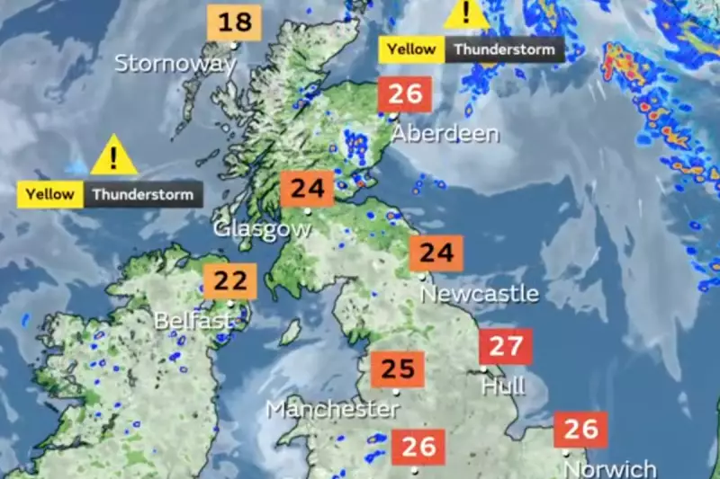 UK Weather Alert: Thunderstorms to Disrupt Heatwave as Met Office Issues Warning