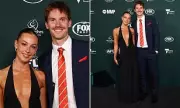 AFL WAG Charli Wheeler Stuns in Sheer Gown at 2024 Brownlow Medal | Inside Her Romantic Night with Noah Anderson