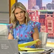 Charlotte Hawkins Stuns In Blue Floral Dress On GMB | Style & Fashion Details