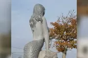 Copenhagen's Iconic Little Mermaid Statue Vandalised with Pornographic Graffiti
