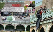 Dramatic Abseiling Operation: Council Workers Clear Homeless Encampment from Iconic Bridge
