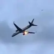 Dramatic Engine Fire Erupts on Boeing 747 Seconds After Takeoff from UK Airport | Emergency Landing
