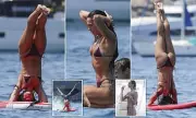 Dua Lipa Stuns in Bikini During Yoga Paddle Board Session in Ibiza with Callum Turner