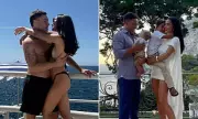 Ed Westwick & Amy Jackson Pack on the PDA in Stunning Swimwear Snap During Romantic Italian Getaway