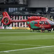 EFL Match Halted as Air Ambulance Lands on Newport County Pitch – Dramatic Scenes at Rodney Parade