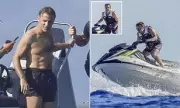 Emmanuel Macron's Jet-Ski Adventure: French President Catches Waves While Brigitte Watches On
