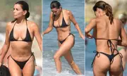 Eva Longoria Stuns in Black String Bikini: Her Secrets to a Flawless Figure Revealed!
