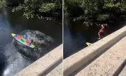 Florida Daredevils' Kayak Stunt Goes Horribly Wrong Under Bridge – Watch the Shocking Footage!