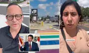 Florida's DeSantis Sparks Outrage as Rainbow Crosswalk Painted in Black | Daily Mail