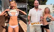 Georgia 'Toffolo' Shows Off Incredibly Toned Abs In Stunning White Bikini On Family Holiday | Daily Mail