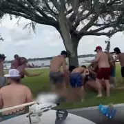 Half-Naked Brawl Erupts in Westminster as Police Scramble to Restore Order