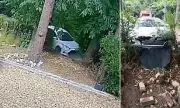 Heel Horror in Westminster: Driver Ploughs into Garden Wall After Stiletto Jams Accelerator | Shocking Dashcam Footage