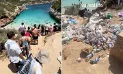 Hidden Spanish Beach Paradise Destroyed by Influencers: Piles of Rubbish and Tourist Chaos
