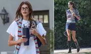 Kaia Gerber Stuns in Chic Mini Skirt and Knee-High Boots During LA Outing With Friends | Daily Mail