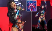 Katy Perry Dazzles in Metallic Outfit for Electrifying World Tour Opener in Manchester