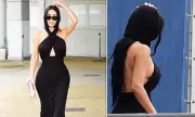 Kim Kardashian Stuns at Venice Film Festival in Daring Hooded Dress | Daily Mail