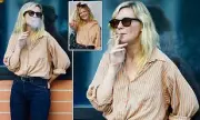 Kirsten Dunst Spotted Enjoying a Cigarette at Los Angeles Cafe | A Rare Public Sighting
