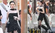 Lily Collins Channels Effortless Parisian Chic for 'Emily in Paris' Season 4 Filming | Daily Mail
