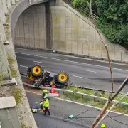 M20 Chaos: Tractor Plunges from Bridge Causing Major Delays – Live Updates