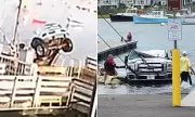 Marshfield Dock Collapse: Teen Driver Narrowly Escapes as Truck Plunges into River