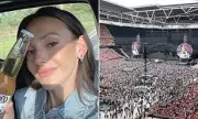 Michelle Keegan Parties at Coldplay's Wembley Gig | Flawless Selfie with a Beer