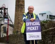 Miners' Historic Return: 1980s Strike Veterans Picket National Coal Mining Museum