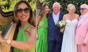Myleene Klass Serenades Dear Friend Clare Patterson's Wedding to Journalist Nick Ferrari with Stunning Harp Performance