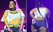 Nelly Furtado Hilariously Addresses 'Body-Shaming' Optical Illusion T-Shirt at Manchester Pride | Daily Mail
