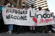 Police Arrest 15 Protesters Outside London Hotel Housing Asylum Seekers