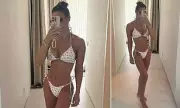 Rebekah Vardy Flaunts Toned Figure in Stunning White Bikini During Family Getaway
