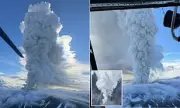 Russia's Shiveluch Volcano Erupts After 600 Years of Silence – Fiery Spectacle and Ash Clouds Captured