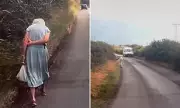 Shocking Dashcam Footage: Elderly Woman's Brush With Death on UK Blind Bend