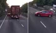 Shocking Moment Reckless Driver's Dangerous Overtake Ends in Disaster on UK Motorway
