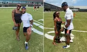 Simone Biles Cheers On Husband Jonathan Owens at Chicago Bears Practice Amid Team Tensions