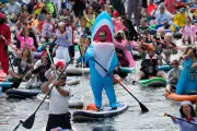 Vibrant SUP Festival in Russia: Costumed Paddlers Take to the Water