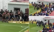 Violent Clash Erupts as Football Hooligans Attack Police in Spain During Friendly Match