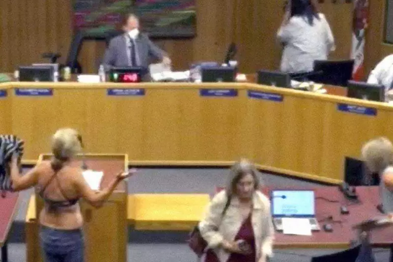 Activist Stages Bikini Protest at Florida School Board Meeting Over Book Ban Policy