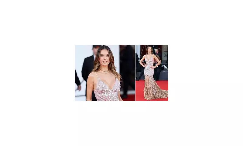 Alessandra Ambrosio Stuns in Dazzling Gown at Venice Film Festival Closing Ceremony | Daily Mail