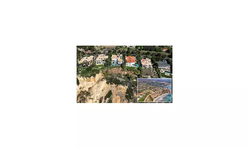 California's Coastal Catastrophe: Multi-Million Dollar Mansions Teeter on Edge as Cliffside Crumbles into Pacific