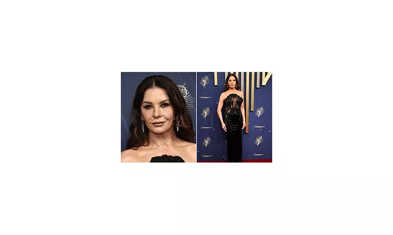 Catherine Zeta-Jones Stuns Braless at 2025 Emmys in Daring Gown | Daily Mail