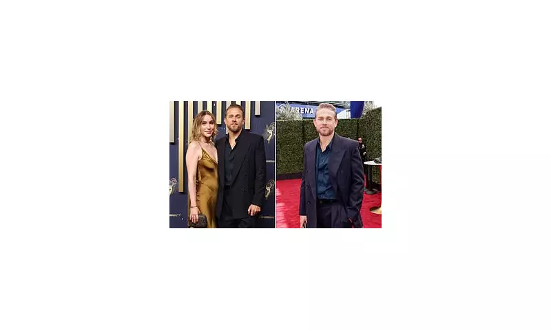 Charlie Hunnam & Morgana McNelis Make Rare Red Carpet Appearance at 2025 Emmys