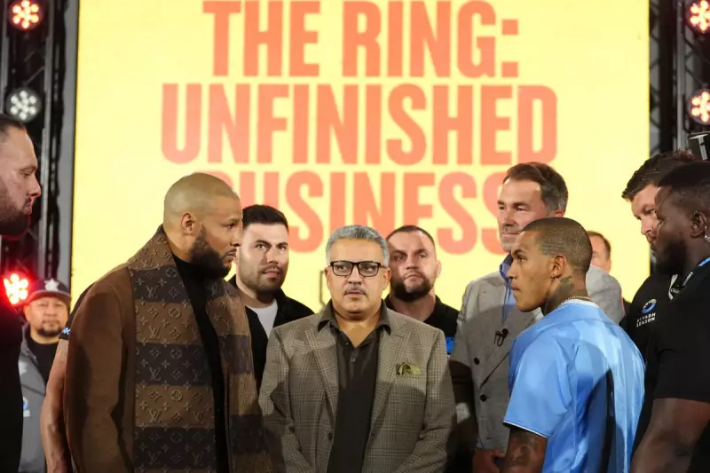 Chris Eubank Jr Stuns Ricky Hatton with Manchester City Shirt Gesture at Press Conference